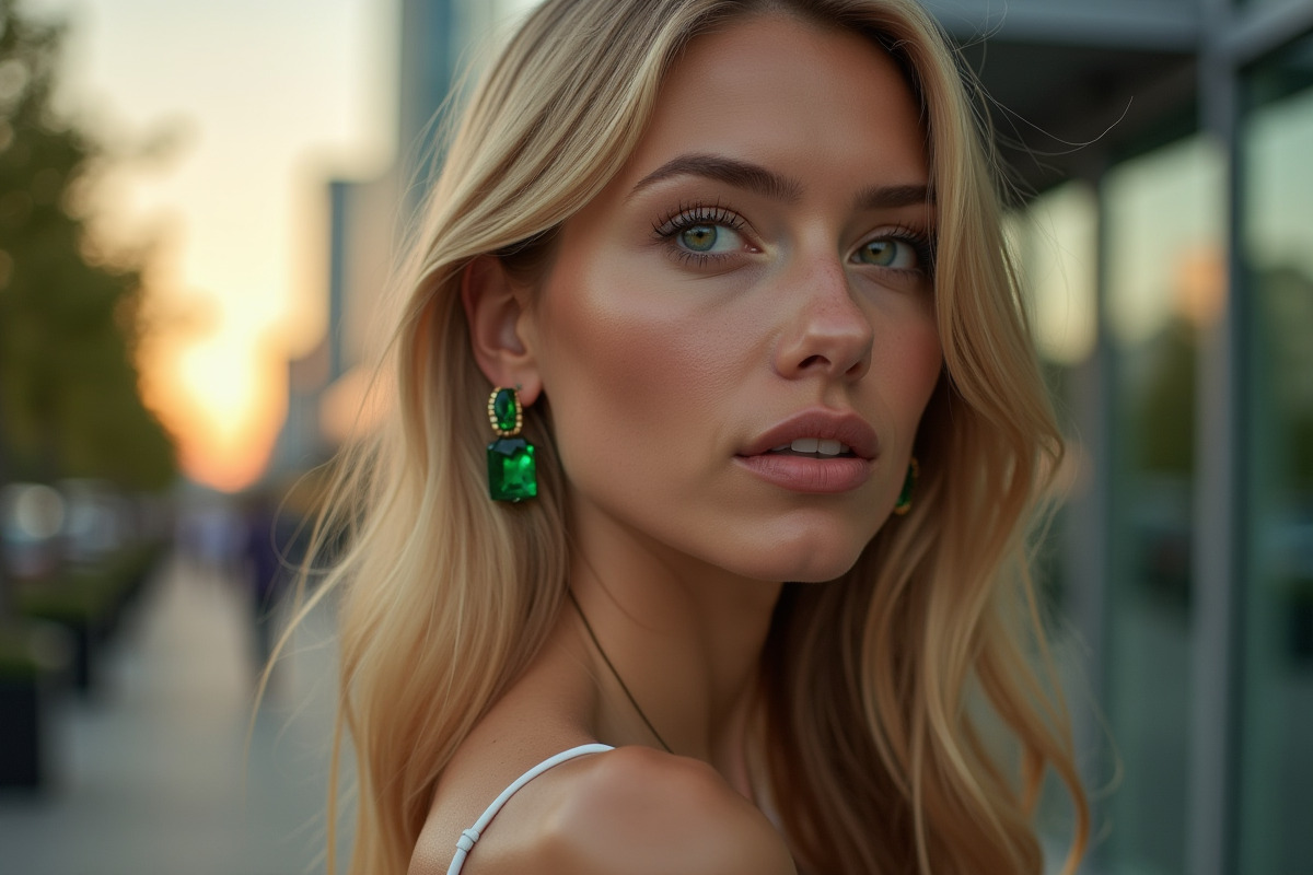 blonde earrings